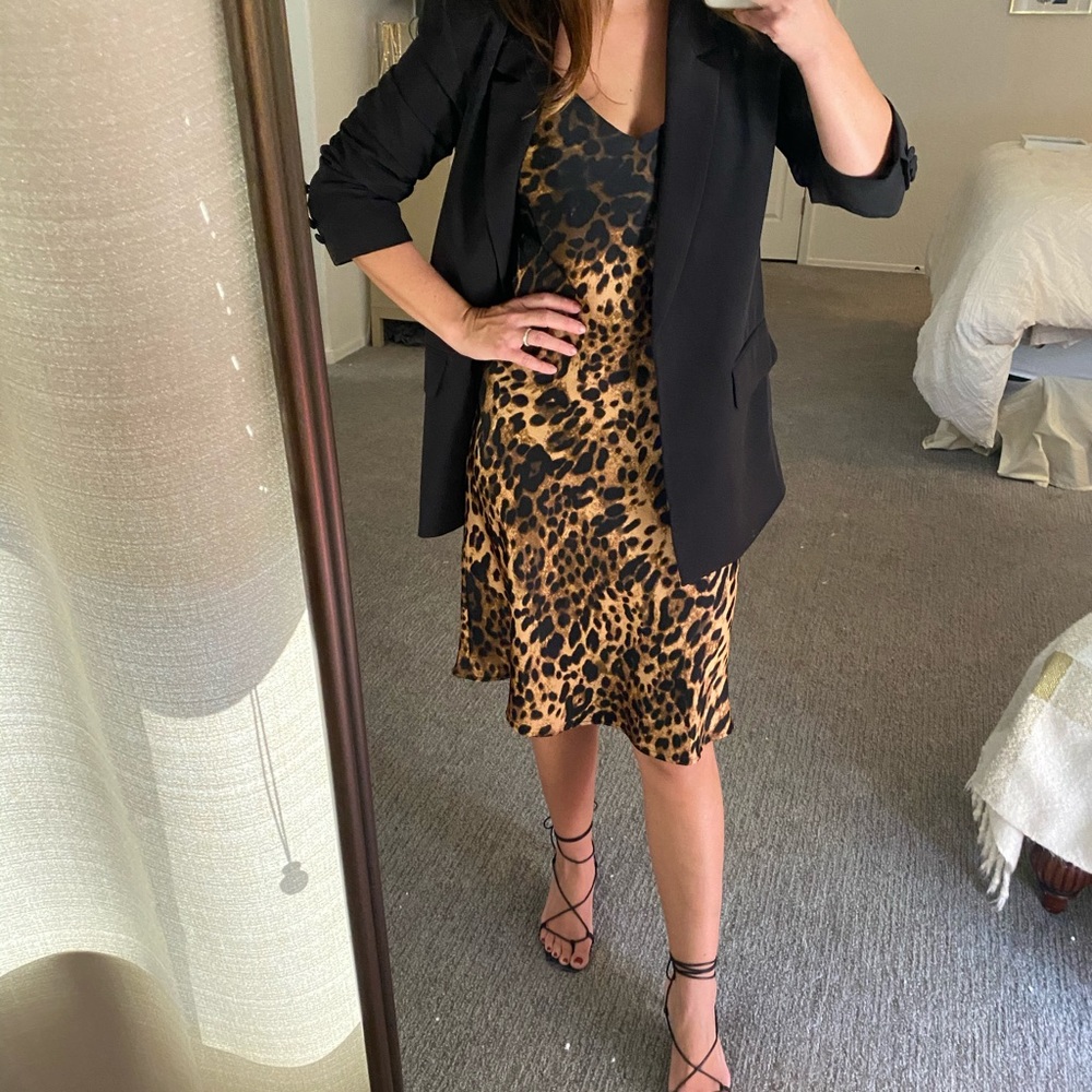 Forever21 Leopard slip dress